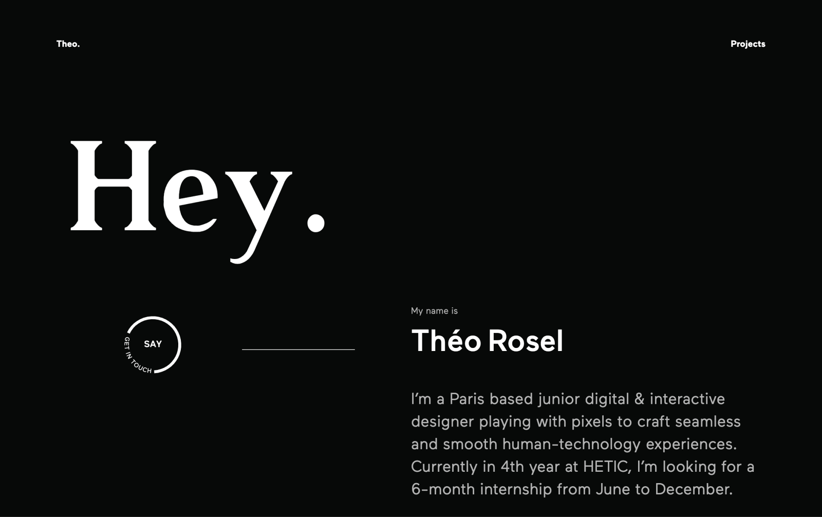 Theo Rosel portfolio (Link)