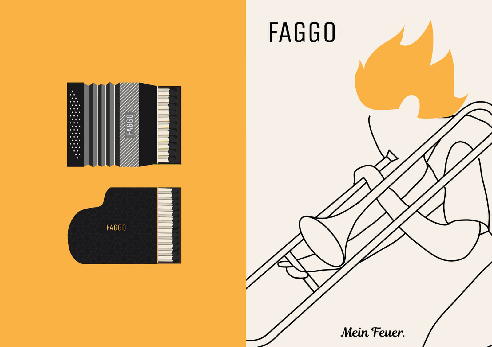 Faggo: branding for a start-up company that sells matches (Link)