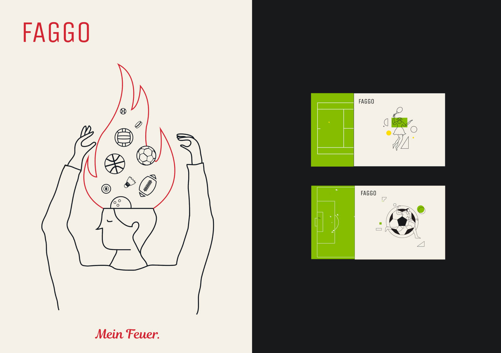 Faggo: branding for a start-up company that sells matches (Link)