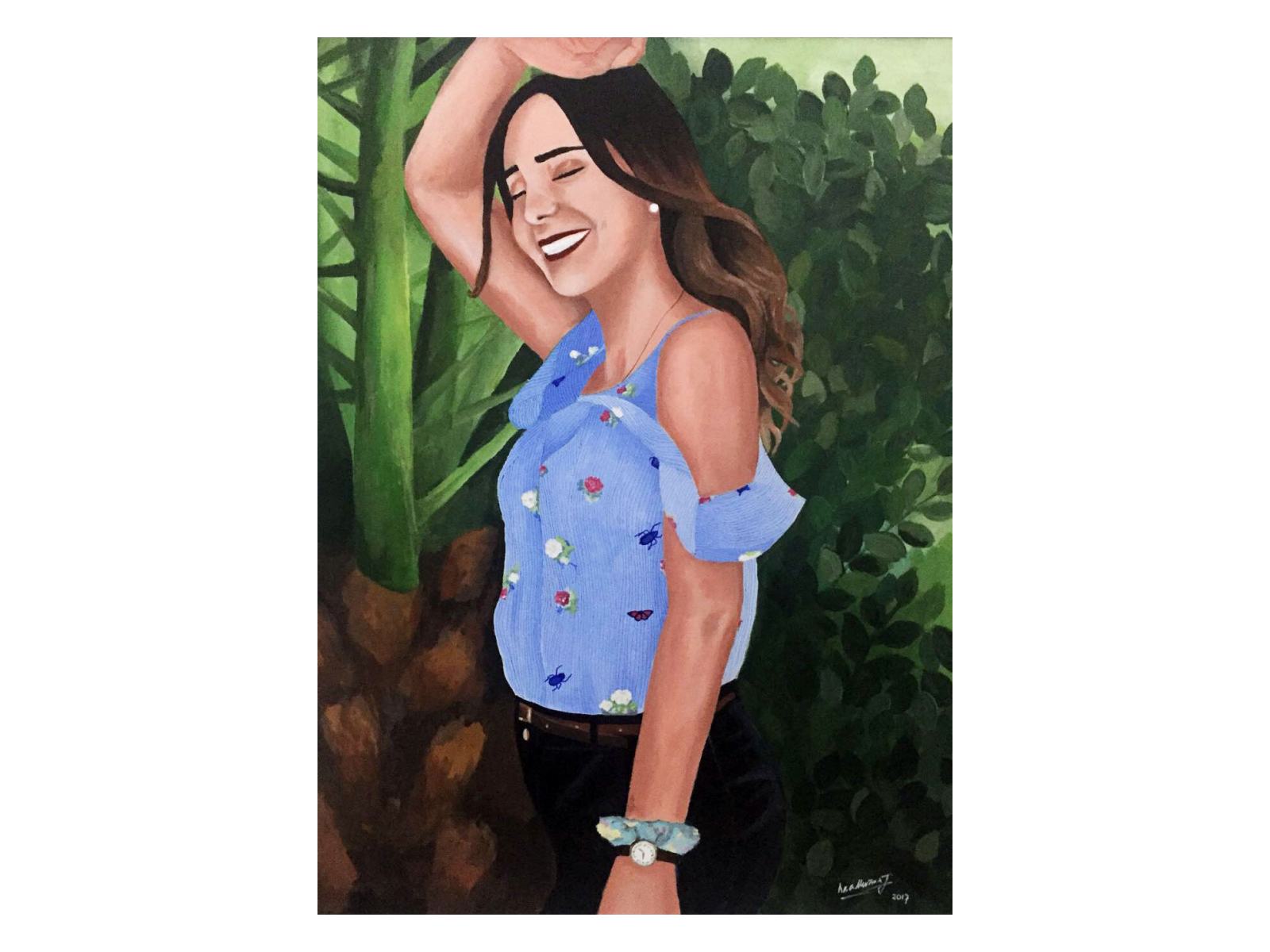 Claudia - Acrylic painting on canvas (Link)